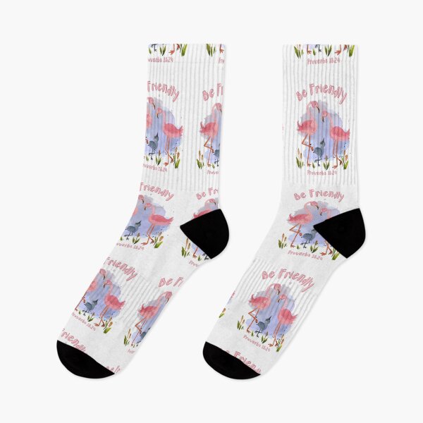 Item preview, Be Friendly Flamingos designed and sold by RhondaCGoins.