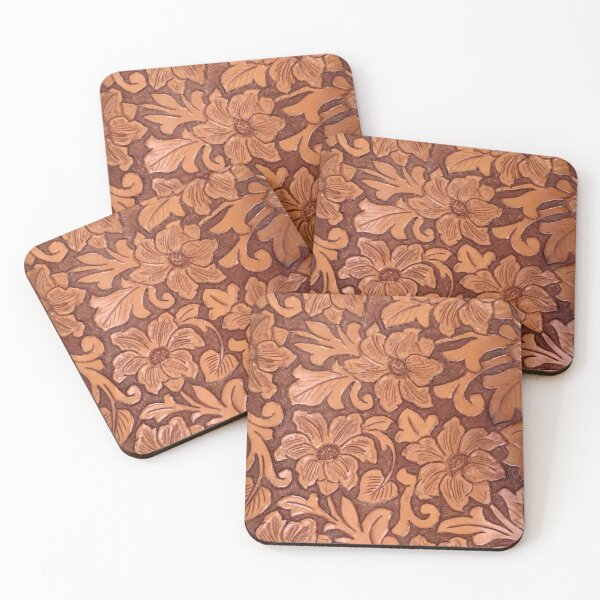 Item preview, Tooled Leather Flowers designed and sold by Tree45.