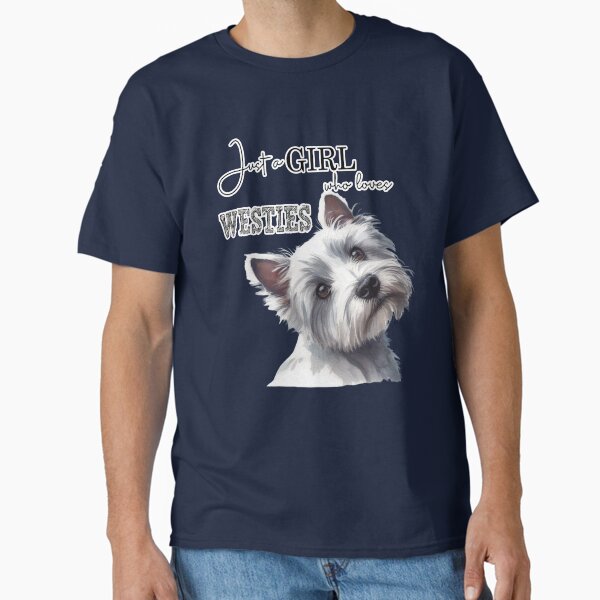 Item preview, Just a Girl who loves Westies Cute Westie face Watercolor art designed and sold by adriana-holmes.