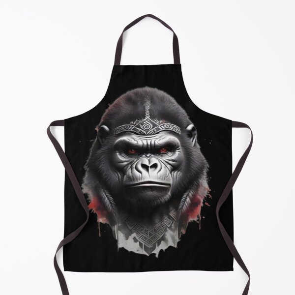 Item preview, Gorilla Head Tribal Tattoo Powerful Gorilla designed and sold by Grafixfun.