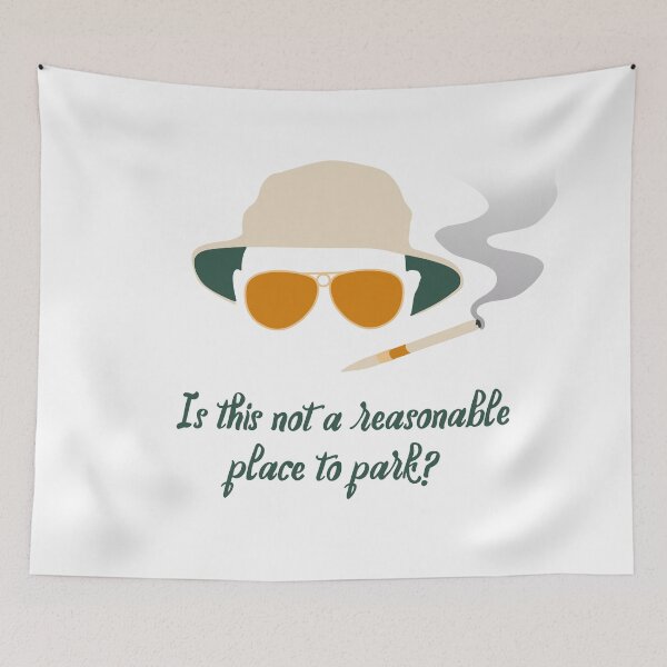 Item preview, Fear and Loathing "Reasonable Parking" designed and sold by SociallyRemoved.