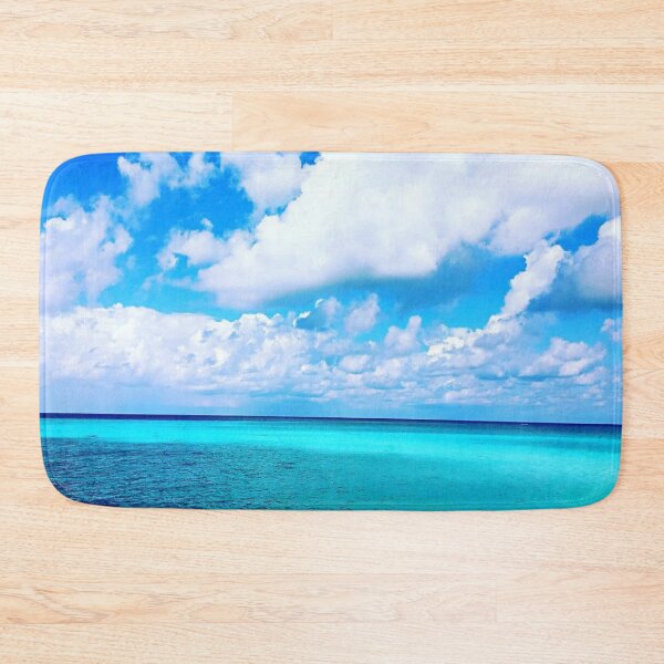 Item preview, blue sea and white clouds background designed and sold by MegzDesign.