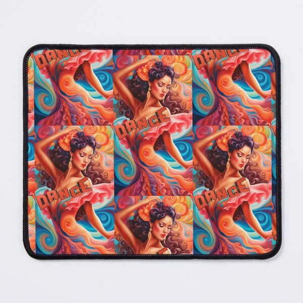 Item preview, Dance! A woman dancing passionately in a multi-colored ruffled dress! designed and sold by Creativesphotos.