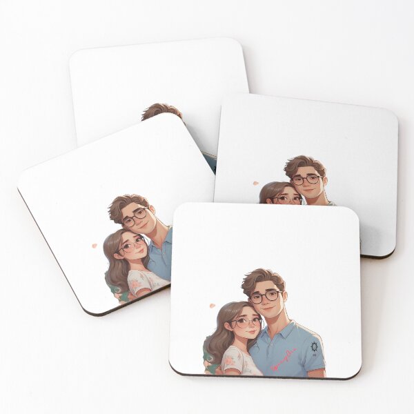 Item preview, cute anime couple with es designed and sold by SpicyOne.