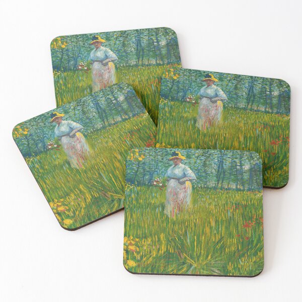 Item preview, A Woman Walking in a Garden, Vincent Van Gogh designed and sold by Suzana Djordjevic.