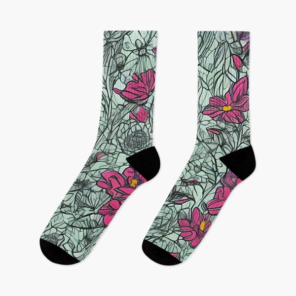 Item preview, "Cubist Serenade: Whimsical Roses in Shades of Blue, Pink, and Sunlit Yellow" designed and sold by RJshop1.