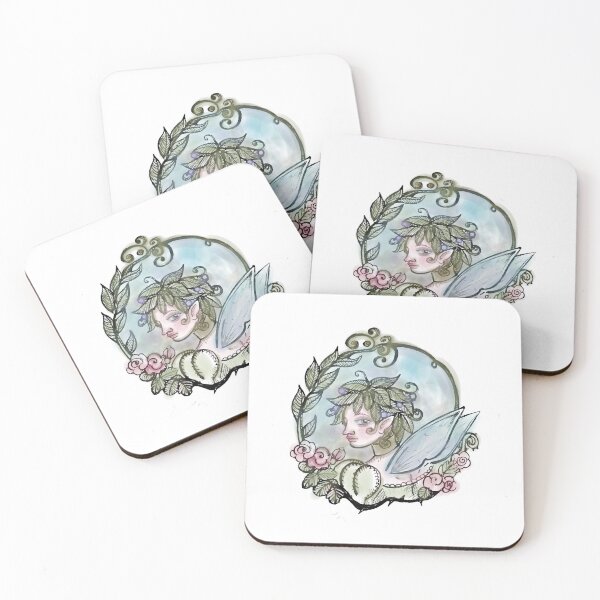 Item preview, Fairy in Vignette Vintage Style color designed and sold by Harkalya Arte.