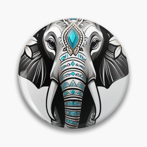 Item preview, Elephant illustration with flowers designed and sold by solaris999.