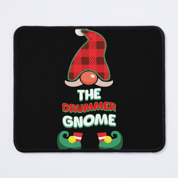 Item preview, The Drummer Gnome: Buffalo Plaid family Matching Christmas Gift designed and sold by NexaArts.