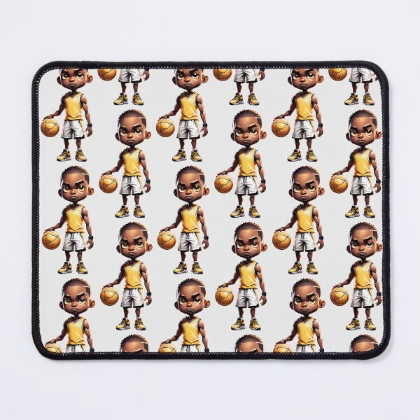 Item preview, Basketball Team Black Man Cartoon Player NBA Character Ball fan designed and sold by artesis.