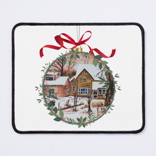 Item preview, Christmas Ornament Winter Scene watercolor Coffe Mug Tea Cup Sticker Magnet designed and sold by simplysign.
