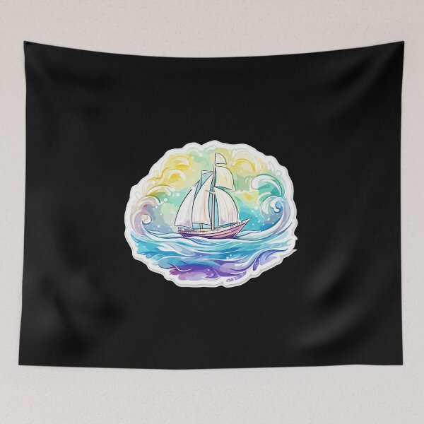 Item preview, Sailboat - Illustration designed and sold by MrERNST.