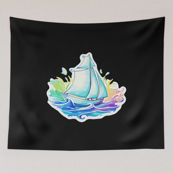 Item preview, Sailboat - Illustration designed and sold by MrERNST.