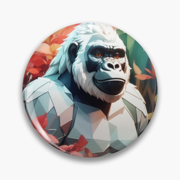 Item preview, Gorilla illustration with flowers designed and sold by solaris999.