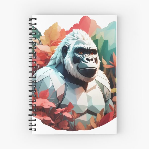 Item preview, Gorilla illustration with flowers designed and sold by solaris999.