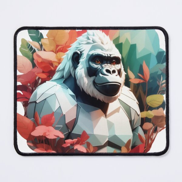 Item preview, Gorilla illustration with flowers designed and sold by solaris999.