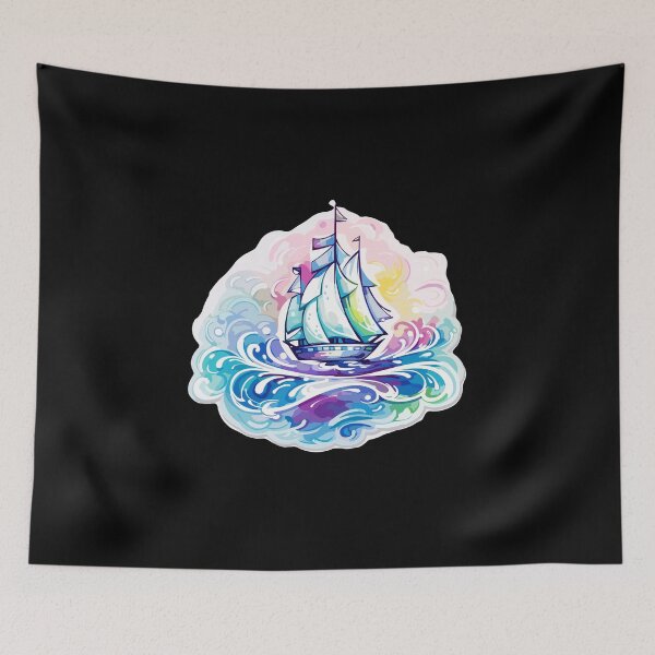 Item preview, Sailboat - Illustration designed and sold by MrERNST.