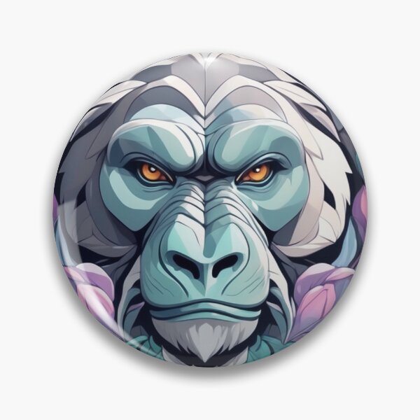 Item preview, Colorful Gorilla Portrait Illustration designed and sold by solaris999.