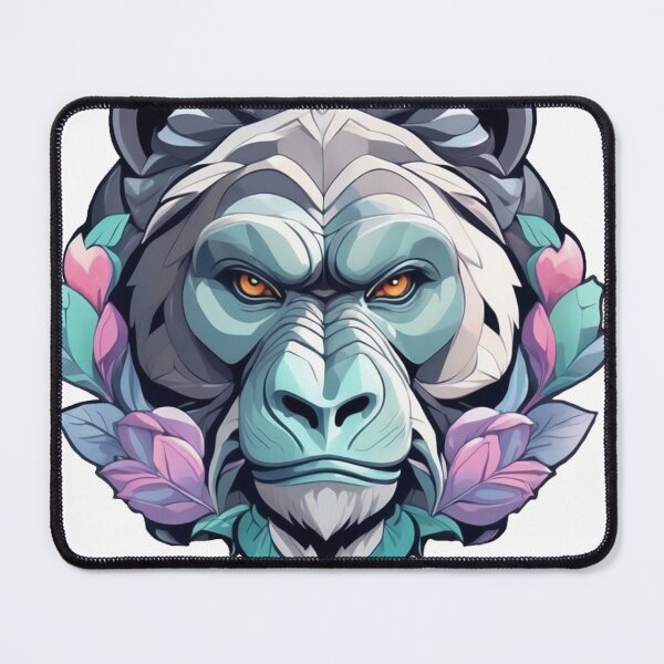 Item preview, Colorful Gorilla Portrait Illustration designed and sold by solaris999.