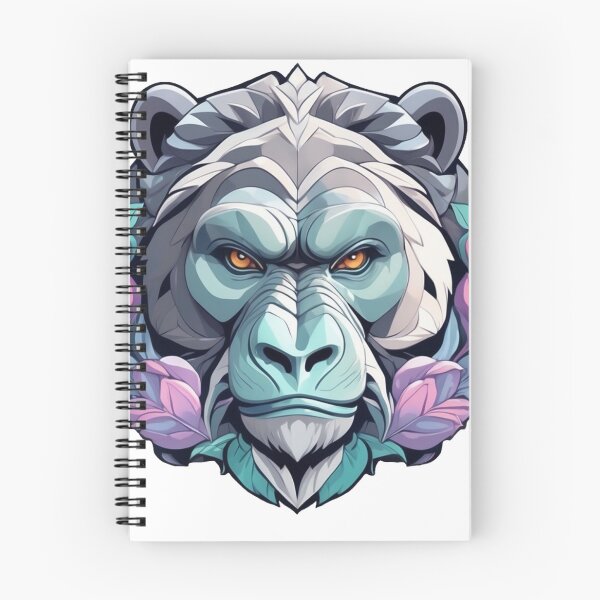 Item preview, Colorful Gorilla Portrait Illustration designed and sold by solaris999.
