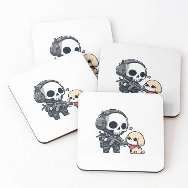 Item preview, Cute skeleton in tactical gear with puppy designed and sold by Wxjtecki.