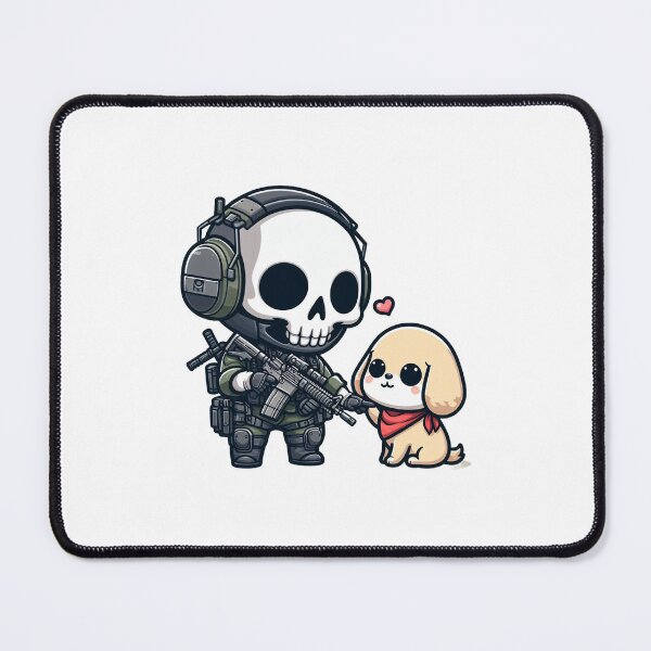 Item preview, Cute skeleton in tactical gear with puppy designed and sold by Wxjtecki.