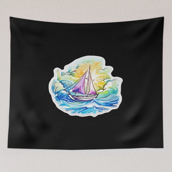 Item preview, Sailboat - Illustration designed and sold by MrERNST.