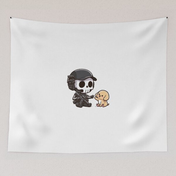 Item preview, Cute skeleton in tactical gear with puppy designed and sold by Wxjtecki.