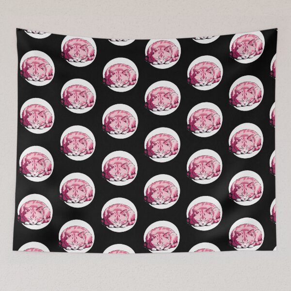 Item preview, Aesthetic Pink Tabby relaxing designed and sold by Catophile.