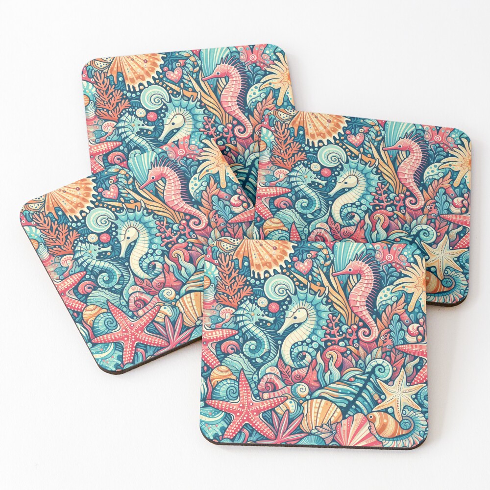 Item preview, Coasters (Set of 4) designed and sold by DoggoTankDesign.