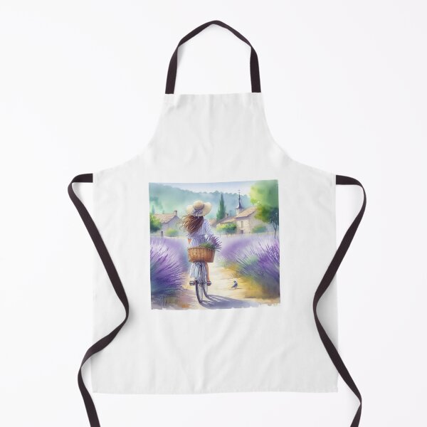 Item preview, Lavender Ride Girl Bicycle in Lavender Field designed and sold by ArtUnova.