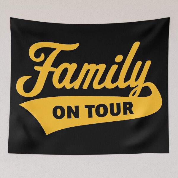 Item preview, Family On Tour (Family Vacation / Gold) designed and sold by MrFaulbaum.