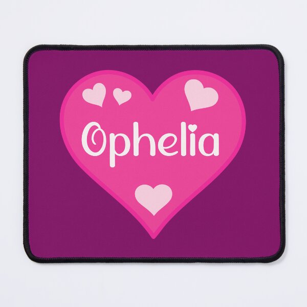 Item preview, Ophelia Name Pink Heart designed and sold by Jeallan Designs.