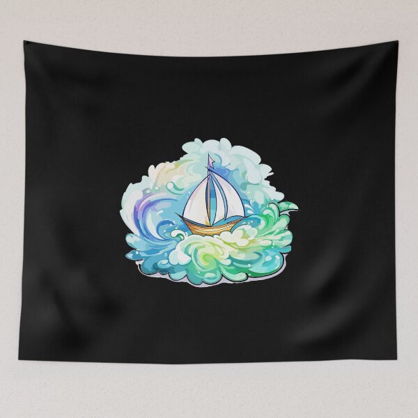 Item preview, Sailboat - Illustration designed and sold by MrERNST.