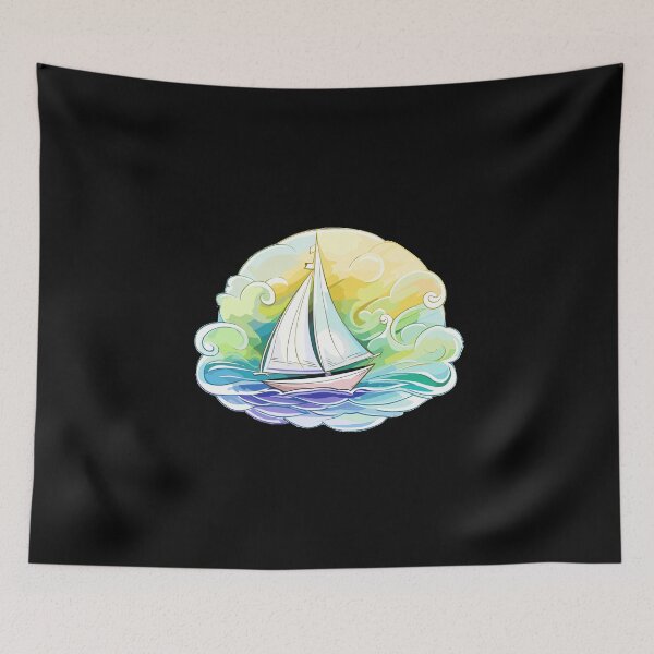 Item preview, Sailboat - Illustration designed and sold by MrERNST.