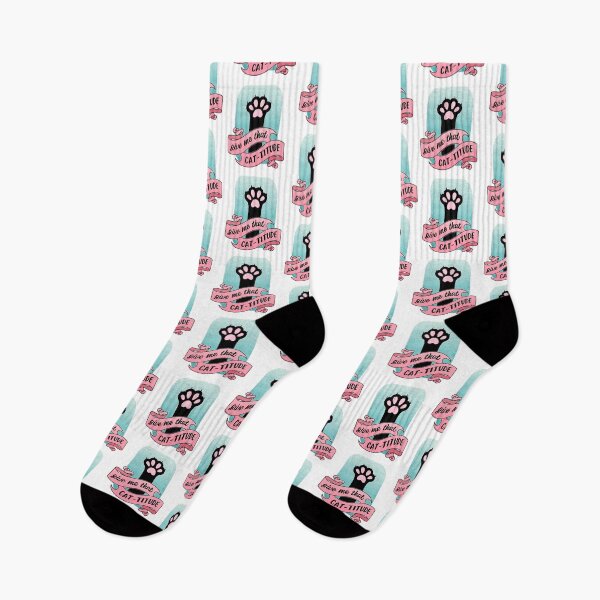 Item preview, Give Me That Cattitude Cat Paw Cat Pun designed and sold by ObsidianDaz.