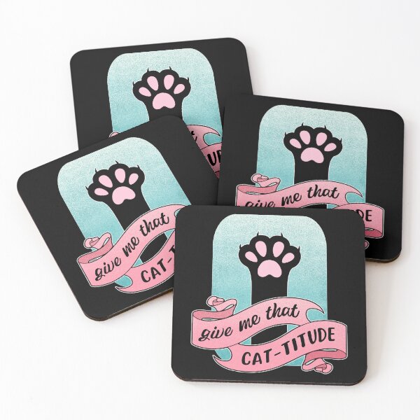 Item preview, Give Me That Cattitude Cat Paw Cat Pun designed and sold by ObsidianDaz.