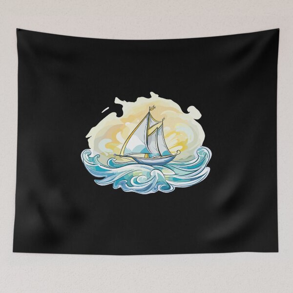 Item preview, Sailboat - Illustration designed and sold by MrERNST.