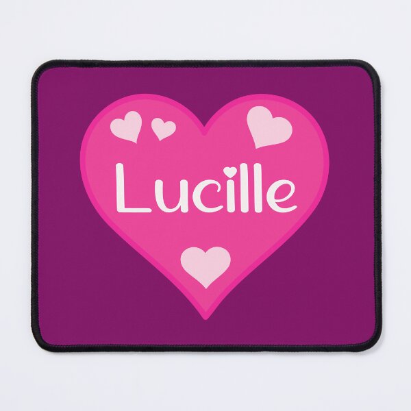 Item preview, Lucille Name Pink Heart designed and sold by Jeallan Designs.