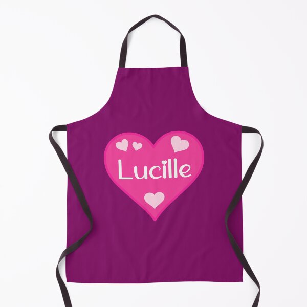 Item preview, Lucille Name Pink Heart designed and sold by Jeallan Designs.