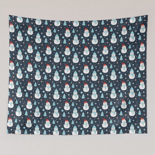 Item preview, Snowmen Pattern designed and sold by GammarayPrints.