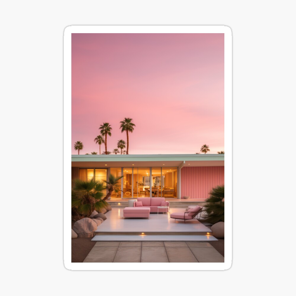 Palm Springs Pink Photographic Print