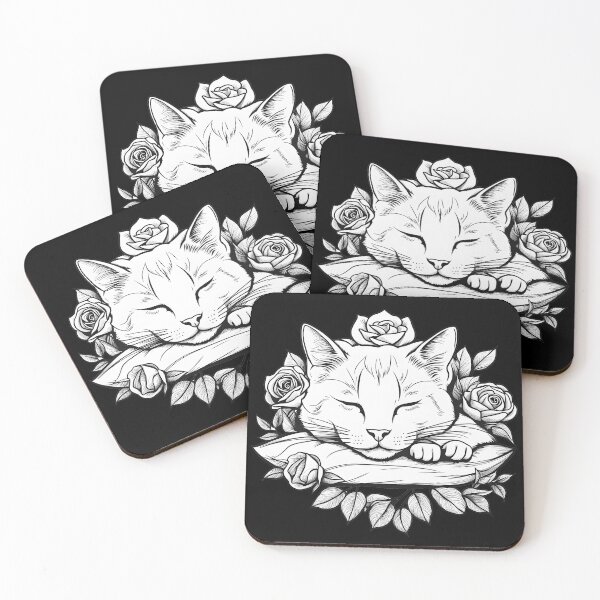 Item preview, White Cute Cat  designed and sold by Catophile.