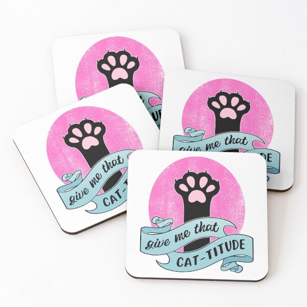 Item preview, Give Me That Cattitude Cat Paw Cat Pun designed and sold by ObsidianDaz.