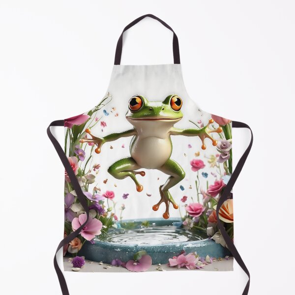 Item preview, Leap into Laughter - Cute Frog Garden designed and sold by Frogs All Mighty & Friends.