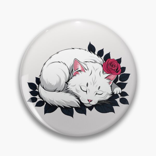 Item preview, Cute Sleeping white Cat  designed and sold by Catophile.