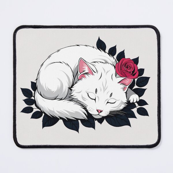 Item preview, Cute Sleeping white Cat  designed and sold by Catophile.