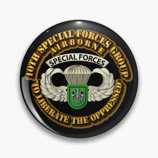 Item preview, SOF - 10th SFG - Airborne Badge designed and sold by Military Insignia Products.
