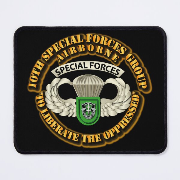 Item preview, SOF - 10th SFG - Airborne Badge designed and sold by Military Insignia Products.