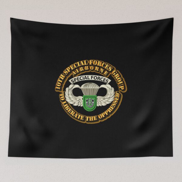 Item preview, SOF - 10th SFG - Airborne Badge designed and sold by Military Insignia Products.
